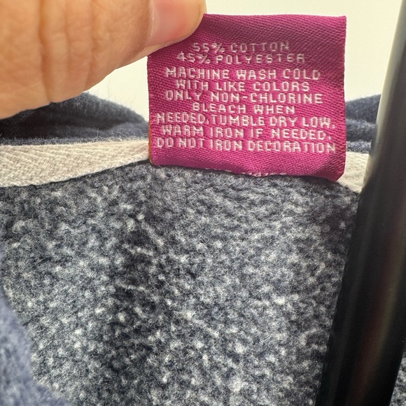 Fighting Illini Women’s Navy Zip-Up Hoodie blinged out I in back size Large - Picture 5 of 7